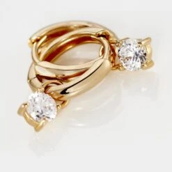 Créoles Plaqué Or Priscillien Pampilles Oxydes De Zirconium -Histoire d'Or FQOFJZW552 view2