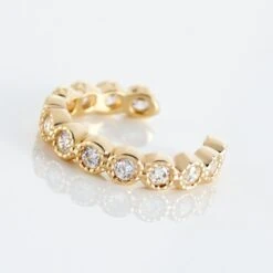 Bijou D'oreille Unitaire Silohe Plaqué Or Jaune Oxyde De Zirconium -Histoire d'Or FQOFJZW561 view2