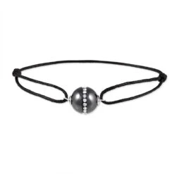 Bracelet Nina Cera Argent Blanc Strass Et Céramique