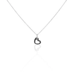 Collier Sumeyra Argent Blanc Céramique Et Oxyde De Zirconium