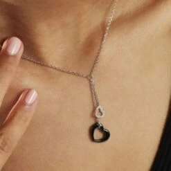 Collier Anissa Argent Blanc Céramique Et Oxyde De Zirconium -Histoire d'Or MACFBZW08T model1