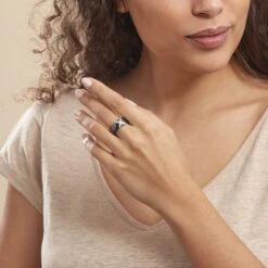 Bague Ceramique X Argent Blanc Oxyde De Zirconium Et Céramique -Histoire d'Or MADFBXN147 model0