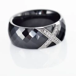 Bague Ceramique X Argent Blanc Oxyde De Zirconium Et Céramique -Histoire d'Or MADFBXN147 view3