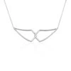 Collier Sautoir Adelind Acier Blanc