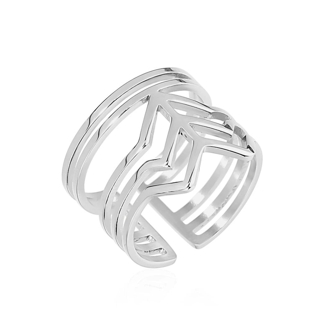 Bague Adel Acier Blanc 1 Bague Adel Acier Blanc