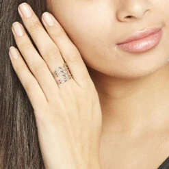 Bague Adel Acier Blanc 7 Bague Adel Acier Blanc -Histoire d'Or MIDFBW0300 model0