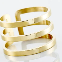 Bague Ajustable Adel Acier Doré -Histoire d'Or MIDFJW0246 view3