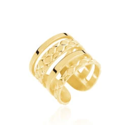 Bague Abram Acier Jaune