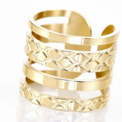 Bague Abram Acier Jaune -Histoire d'Or MIDFJW0261 view3